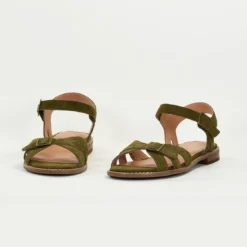 Emilie KarstonSandales XANE en cuir vert