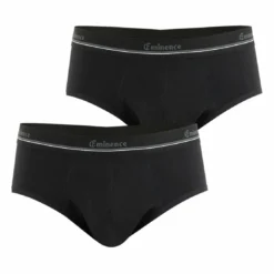 EminenceLot de 2 slips absorbants Homme Sérénité Heritage noir en coton