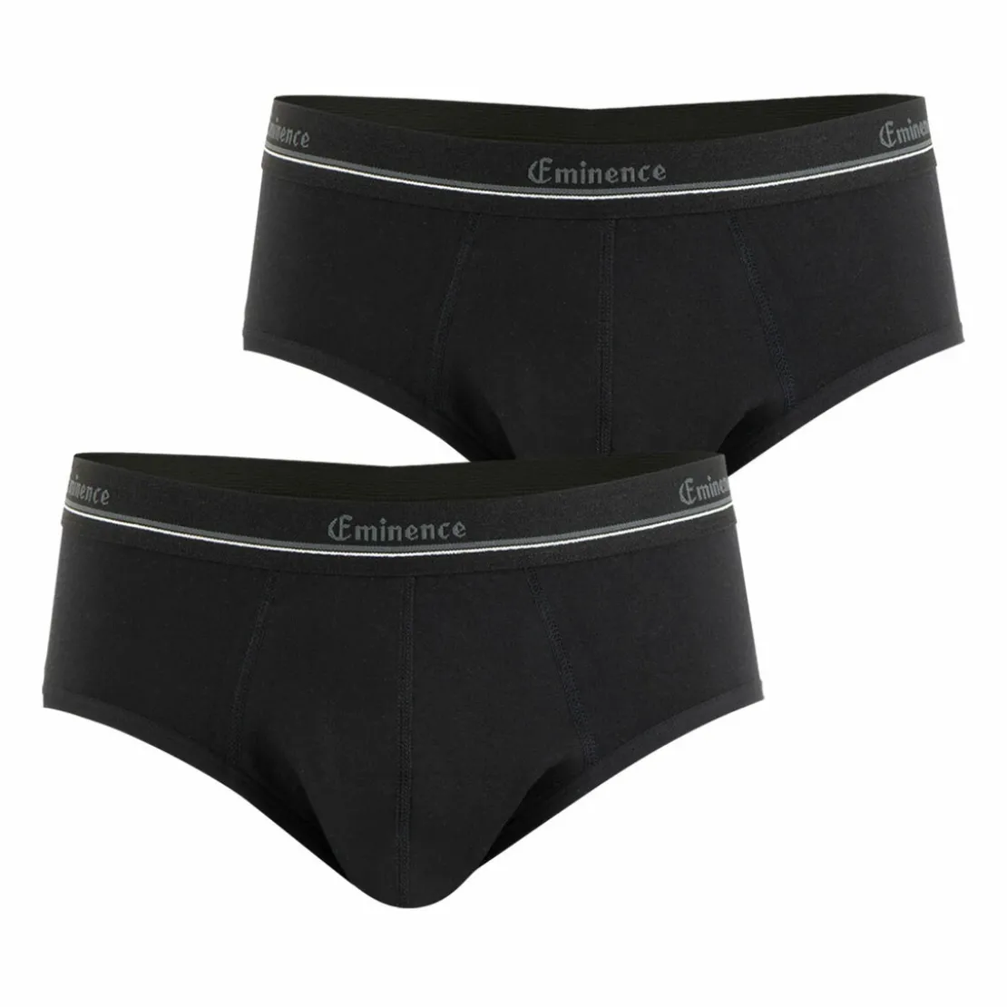 EminenceLot de 2 slips absorbants Homme Sérénité Heritage noir en coton