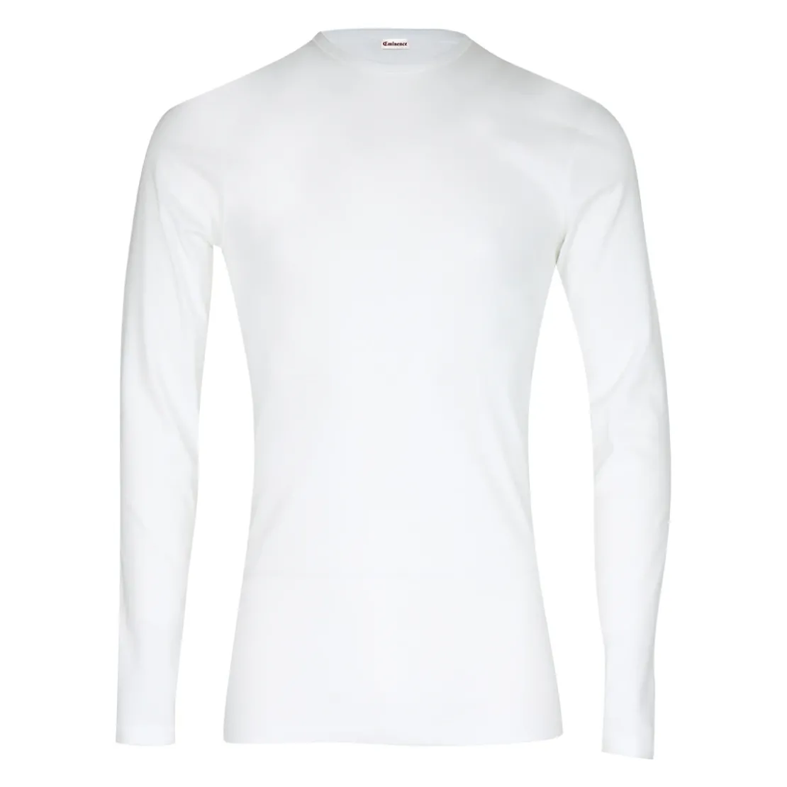 EminenceT-shirt col rond manches longues Pur coton Premium blanc