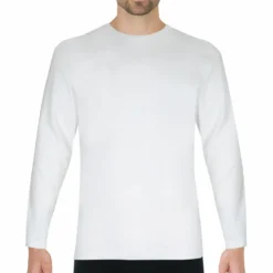 EminenceT-shirt col rond manches longues Pur coton Premium blanc