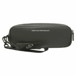 Emporio Armani MaroquinerieTrousse de beauté long - Beauty Case noir en cuir