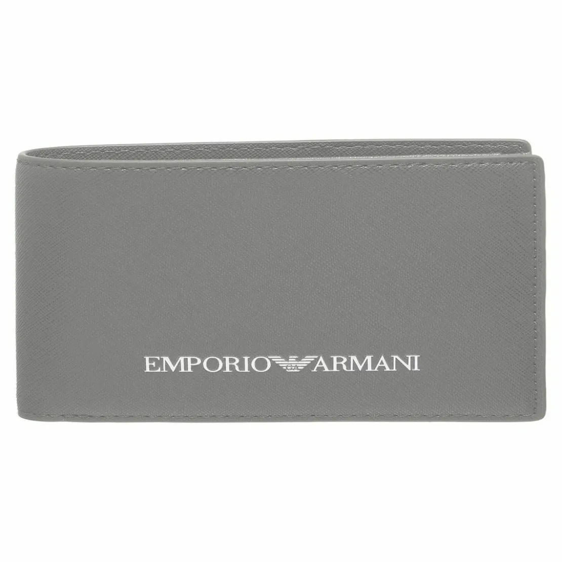 Emporio Armani MaroquineriePorte-Monnaie - Bi-Fold Wallet gris en cuir
