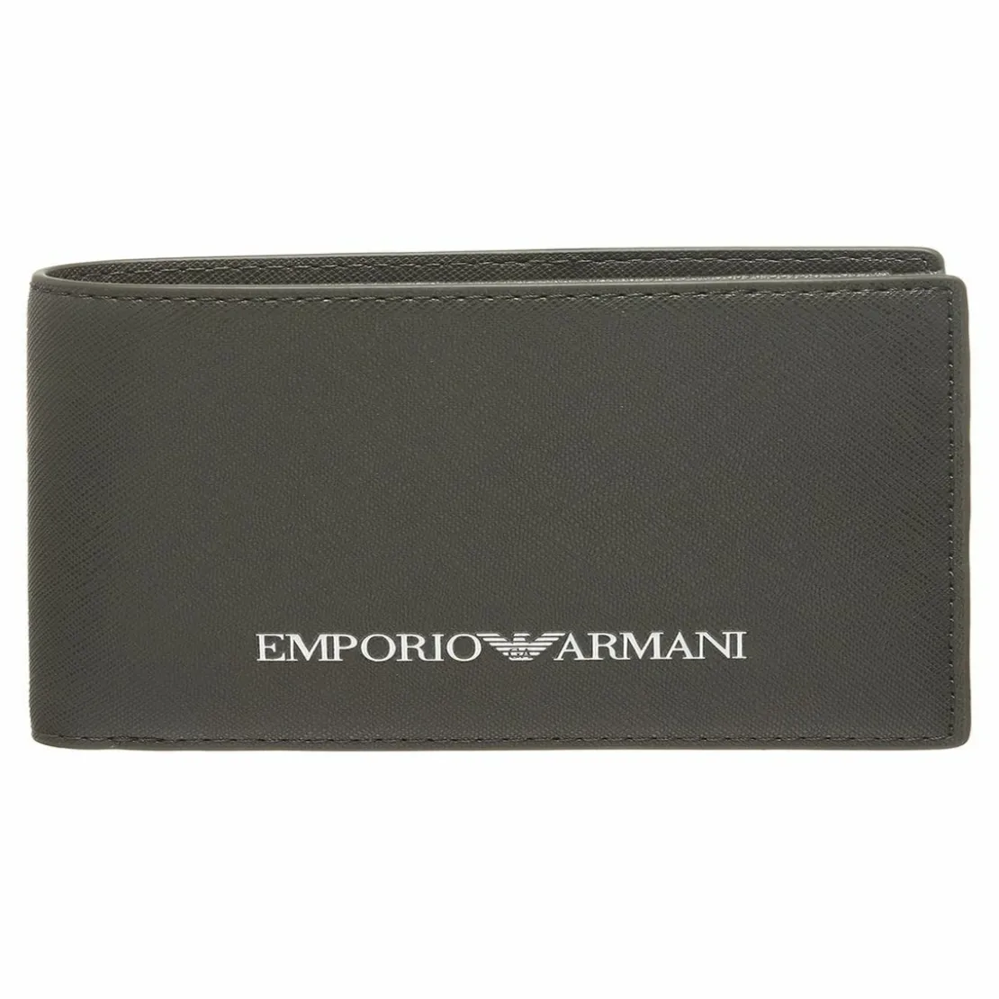 Emporio Armani MaroquineriePorte-Monnaie - Bi-Fold Wallet noir en cuir