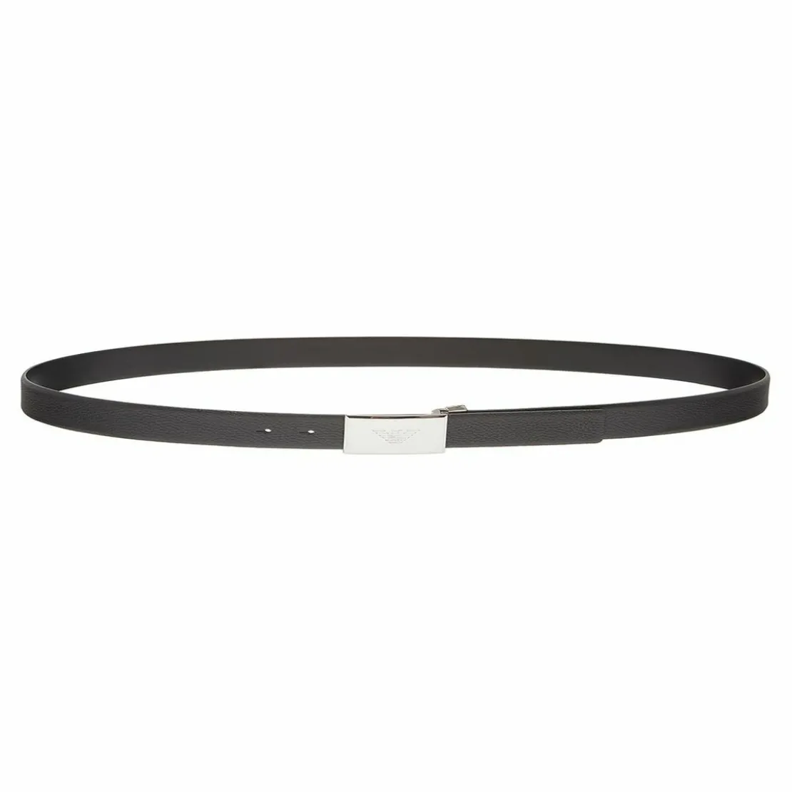 Emporio Armani MaroquinerieCeinture Placca noir en cuir