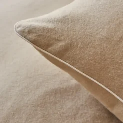 EssixDrap plat en flanelle de coton FRISSON SESAME