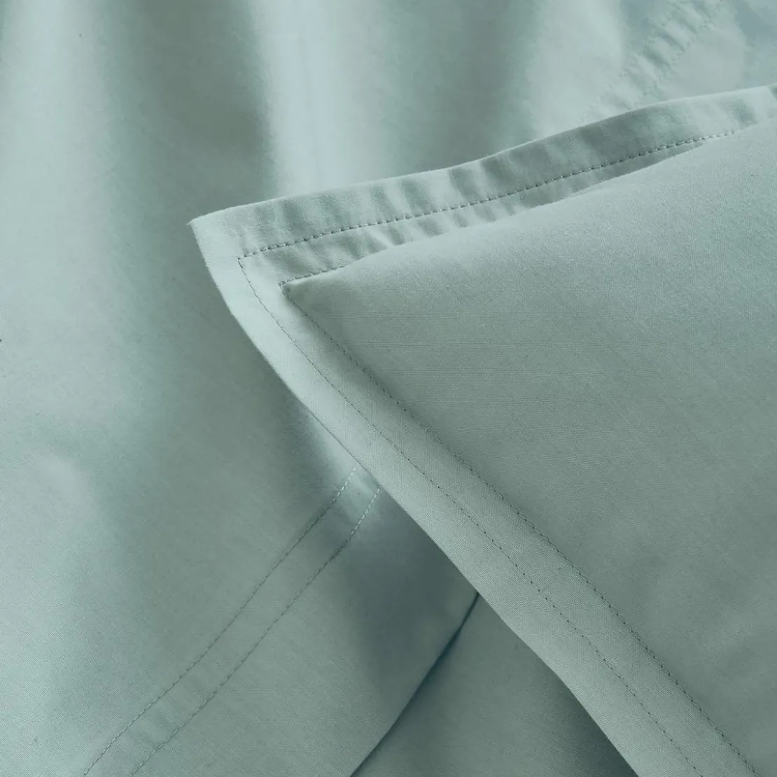 EssixDrap plat uni en percale de coton, Made in France, PREMIÈRE, Archipel
