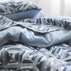 EssixHousse de couette imprimée en percale de coton Reflets