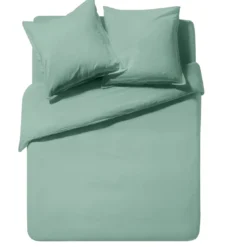 EssixHousse de couette unie en coton lavé, Made in France, SOFT LINE