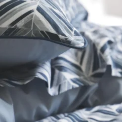 EssixTaie d'oreiller imprimée en percale de coton Reflets