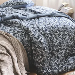 EssixTaie d'oreiller imprimée en percale de coton Reflets