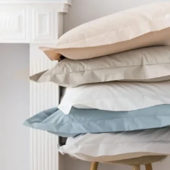 EssixTaie d'oreiller percale de cotonRoyal Line - Rose Blush