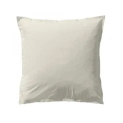 EssixTaie d'oreiller unie en coton lavé, Made in France, SOFT LINE
