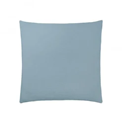 EssixTaie d'oreiller unie Gaze de coton-Bleu Glacier TENDRESSE