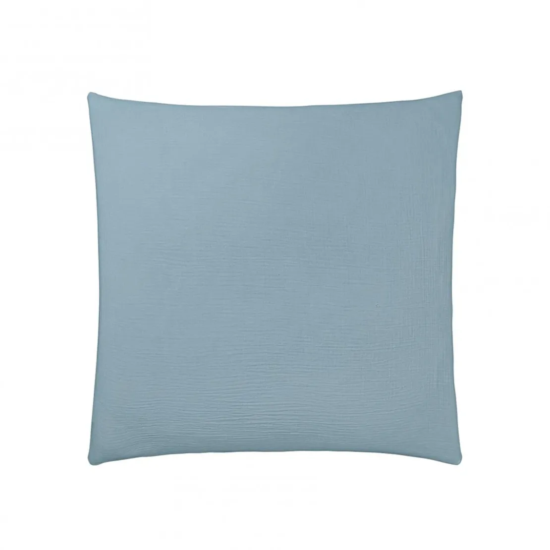 EssixTaie d'oreiller unie Gaze de coton-Bleu Glacier TENDRESSE