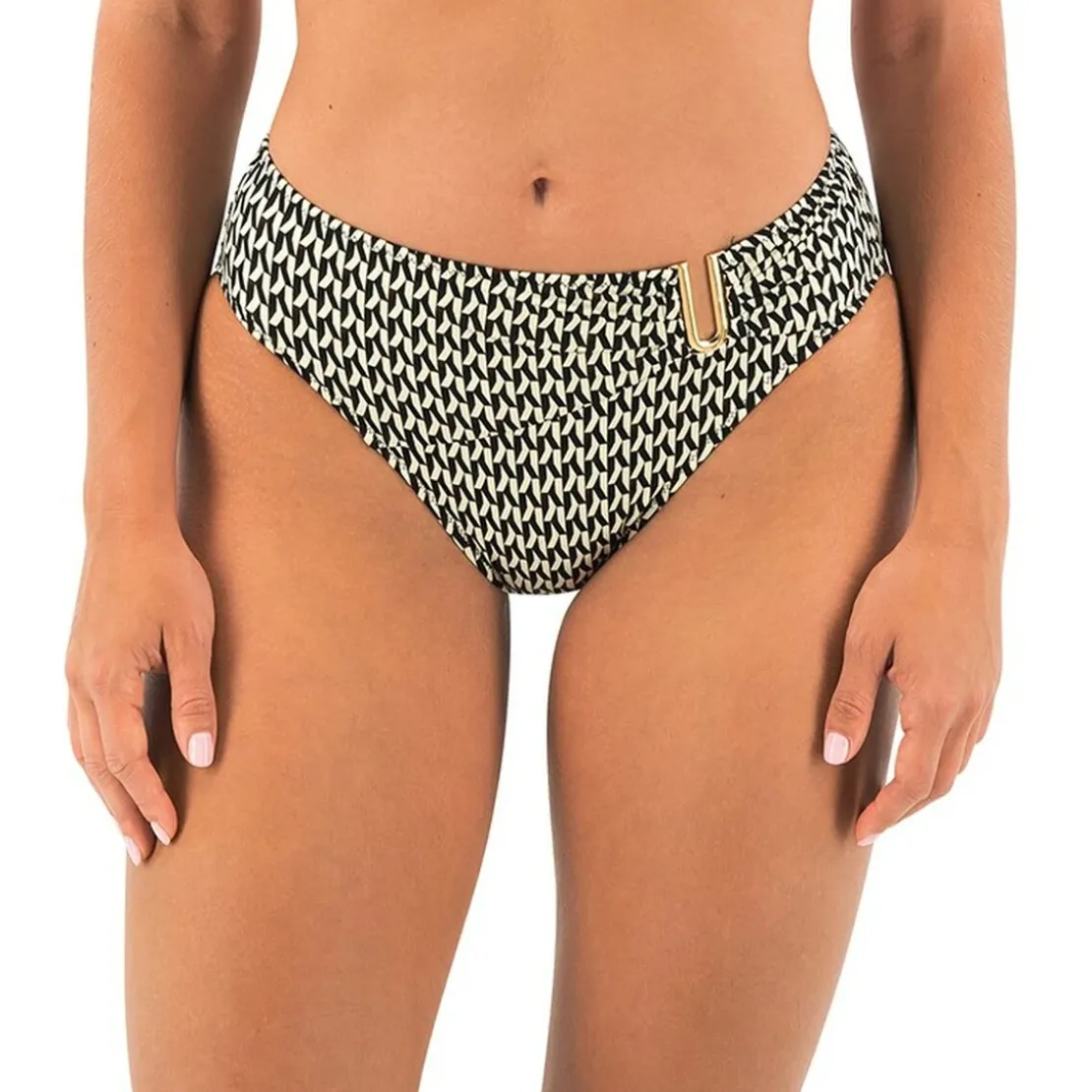Fantasie BainCulotte de bain - Noire avec Motif- KOH LIPE