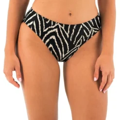 Fantasie BainCulotte de bain - Noir avec rayures blanchesnoir;blanc- Silhouette Island