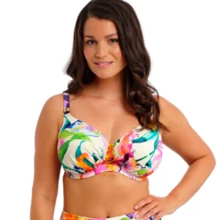 Fantasie BainHaut de bikini à armatures à bonnets plissés à motifs floraux multicolore- IGUAZU FALLS
