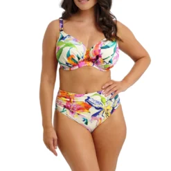 Fantasie BainHaut de bikini à armatures à bonnets plissés à motifs floraux multicolore- IGUAZU FALLS
