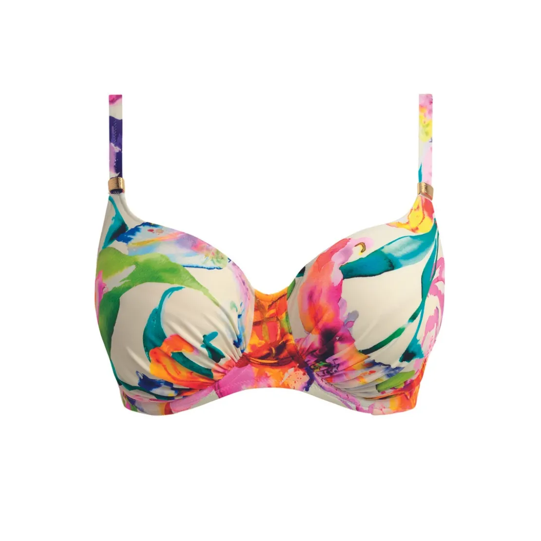 Fantasie BainHaut de bikini à armatures à bonnets plissés à motifs floraux multicolore- IGUAZU FALLS