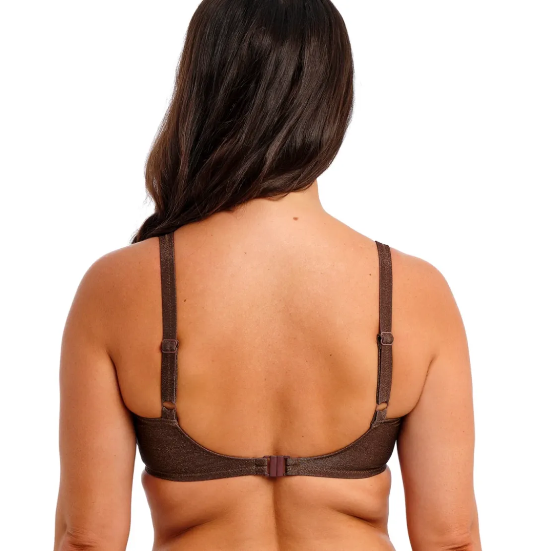 Fantasie BainHaut de bikini à bonnets couvrants froncés Sabana marron- SABANA