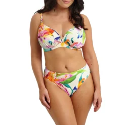 Fantasie BainHaut de bikini plongeant à motif floraux multicolore- IGUAZU FALLS