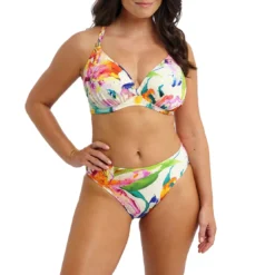 Fantasie BainHaut de bikini plongeant à motif floraux multicolore- IGUAZU FALLS