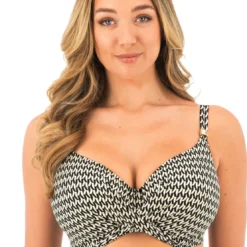 Fantasie BainHaut de maillot de bain - Noir avec Motif- Koh Lipe