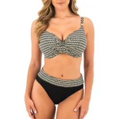 Fantasie BainHaut de maillot de bain - Noir avec Motif- Koh Lipe