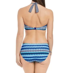 Fantasie BainHaut de maillot de bain bandeau twisté à armatures Imprimé - bleu- Lamanga