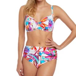 Fantasie BainHaut de maillot de bain à balconnets Fantasie PARADISE BAY multi-Fantasie Bain orange blanc- Paradise Bay