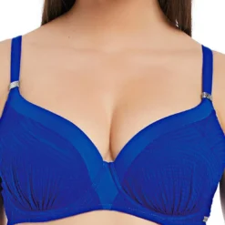 Fantasie BainHaut de maillot de bain moulé plissé à armatures Fantasie OTTAWA pacific-Fantasie Bain bleu- Ottawa