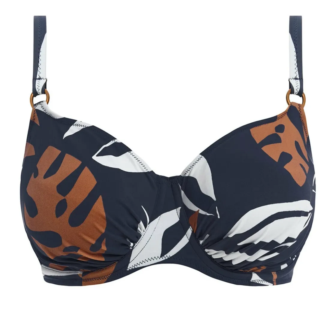 Fantasie BainHaut de Maillot de Bain à Bonnet Froncé Bleu Fantasie Bain- LAKE ORTA