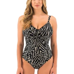 Fantasie BainMaillot de bain une pièce noir;blanc- Silhouette Island