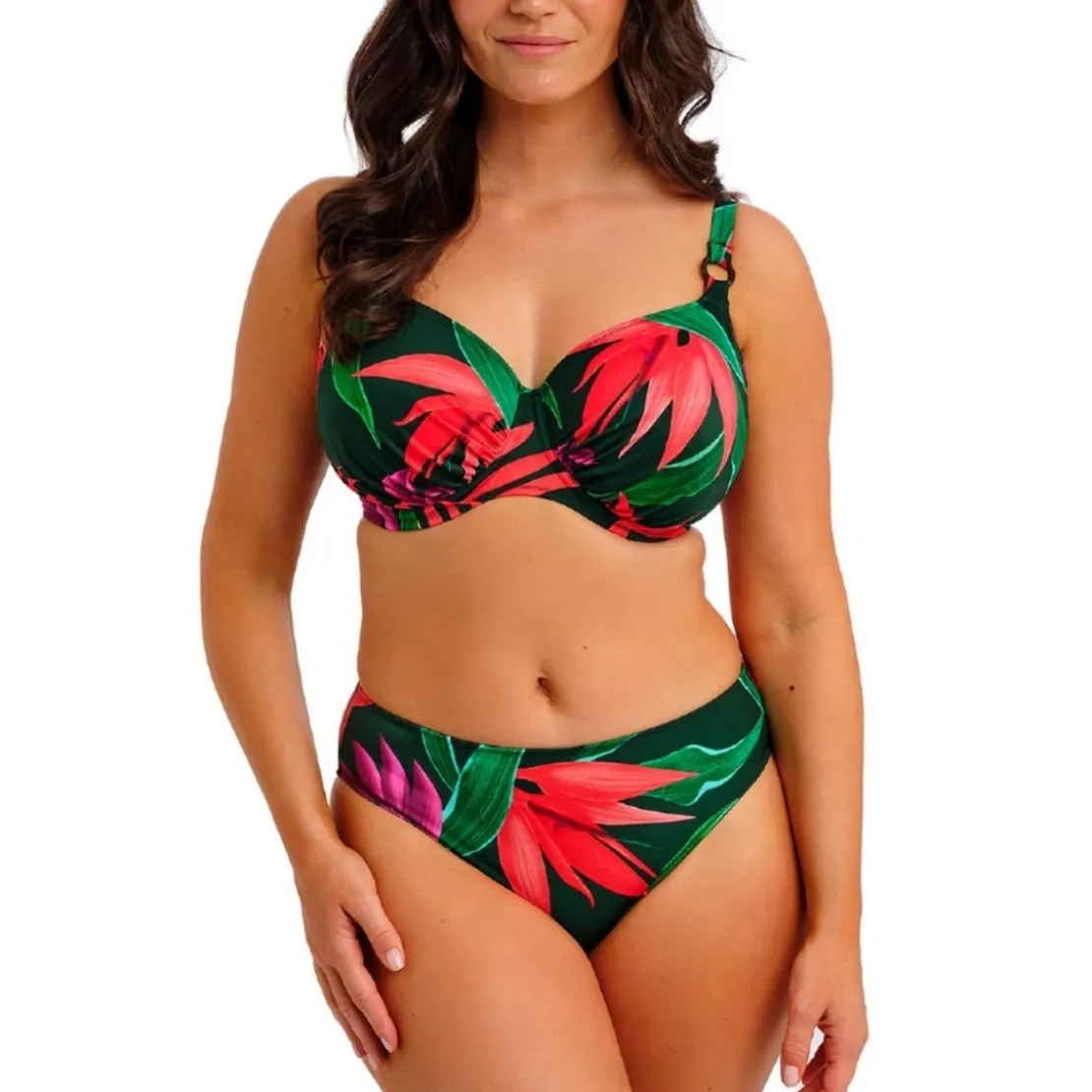 Fantasie BainSlip Bikini taille mi-haute - Mangrove rouge- PICHOLA