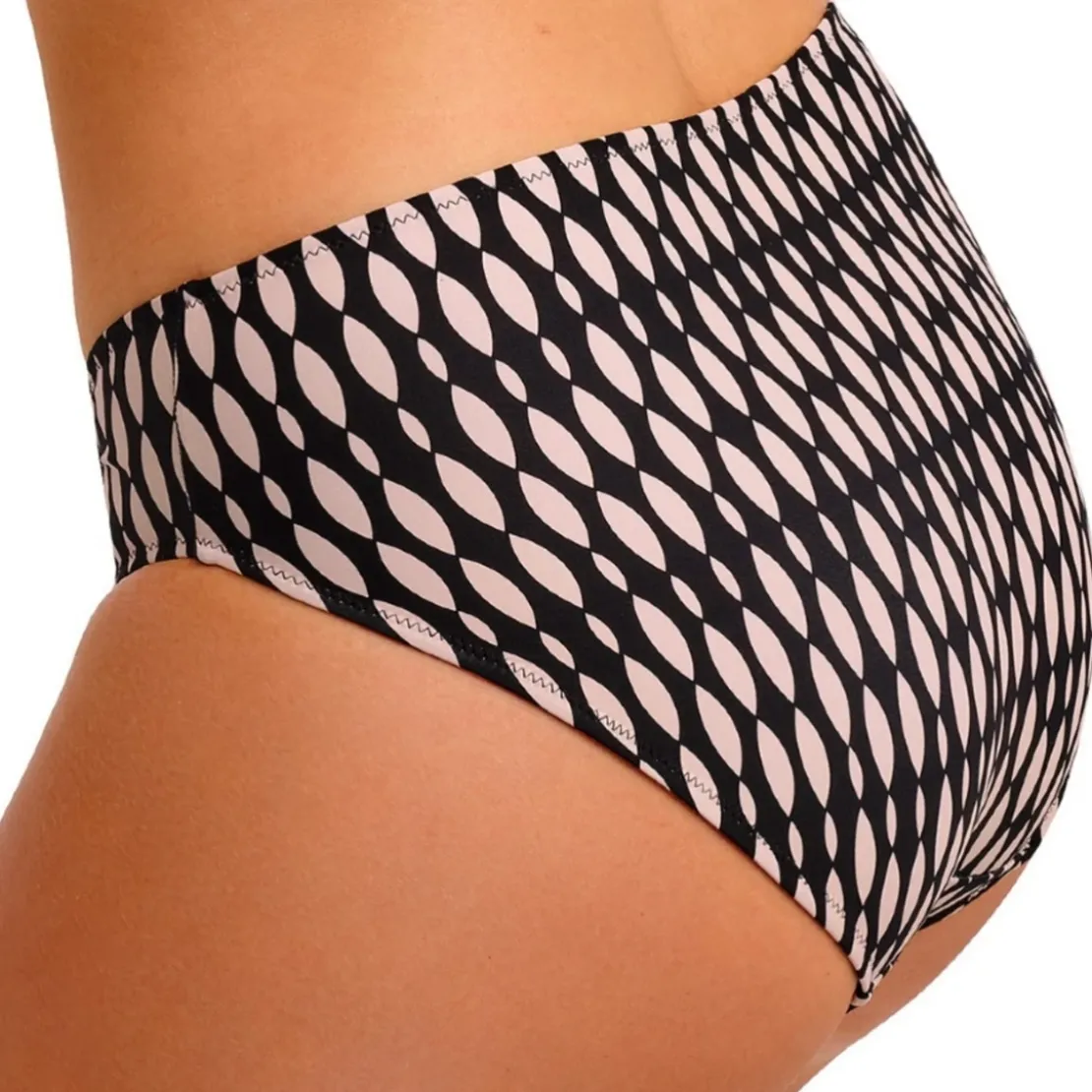 Fantasie BainSlip Bikini taille mi-haute noir- SHELL BAY
