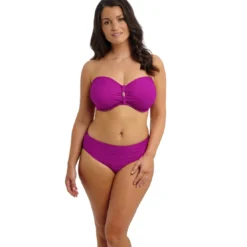Fantasie BainSlip Bikini taille mi haute Rose Fuschia- BEACH WAVES