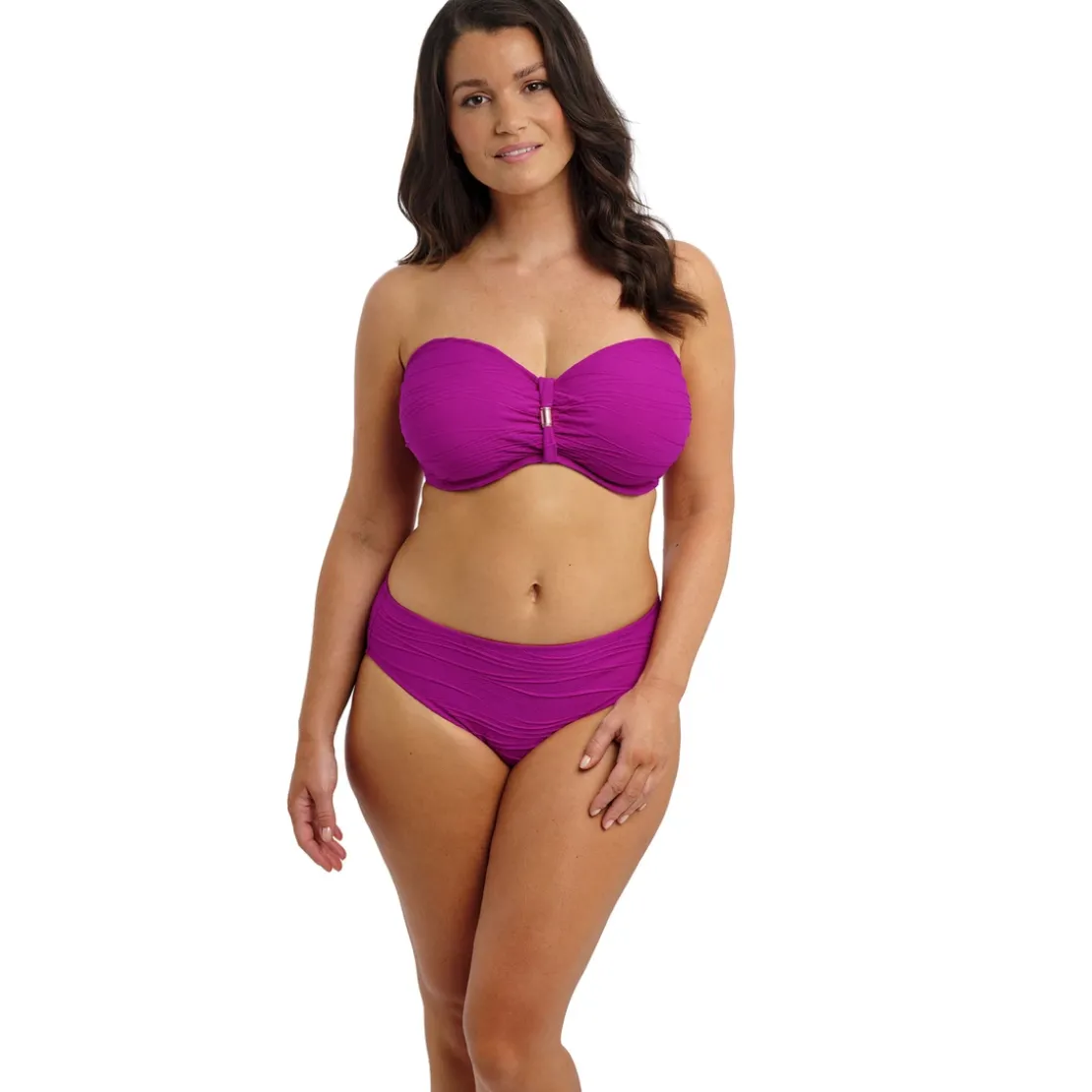Fantasie BainSlip Bikini taille mi haute Rose Fuschia- BEACH WAVES