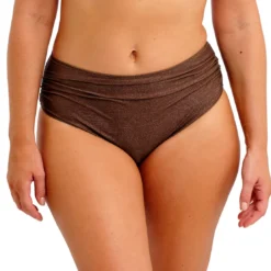 Fantasie BainSlip Bikini taille haute marron- SABANA