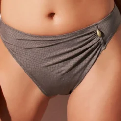 Fantasie BainSlip de bain classique drapé - Marron- Bali