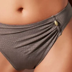 Fantasie BainSlip de bain classique drapé - Marron- Bali