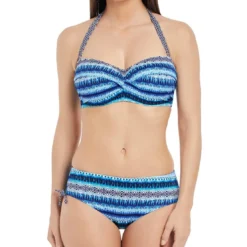 Fantasie BainSlip de bain mi-couvrant jambes réglables Imprimé - Bleu- La Manga