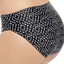 Fantasie BainSlip de bain mi couvrant plissé Imprimé- Noir- Byron Bay