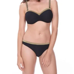Fantasie BainSlip de bain - Noir et Doré- Monaco
