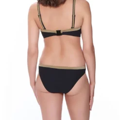 Fantasie BainSlip de bain - Noir et Doré- Monaco