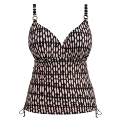 Fantasie BainTankini classique - Desert Blush noir- SHELL BAY