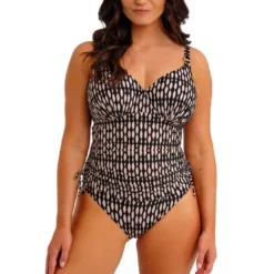 Fantasie BainTankini classique - Desert Blush noir- SHELL BAY