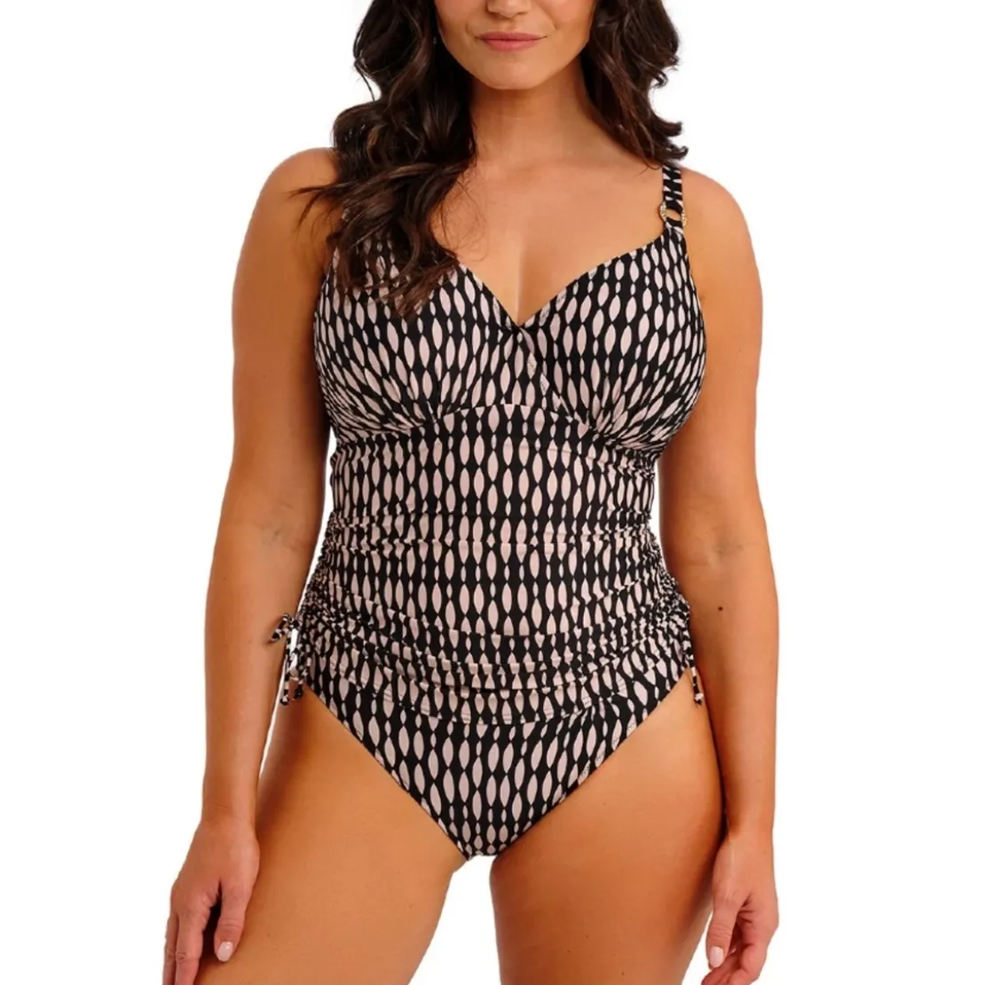 Fantasie BainTankini classique - Desert Blush noir- SHELL BAY