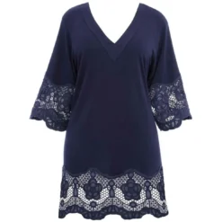 Fantasie BainTunique de plage - Bleue Fantasie Bain en viscose