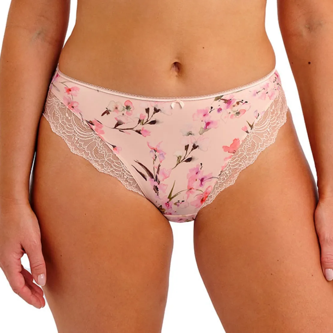 Fantasieculotte en dentelle imprimée rose- LUCIA